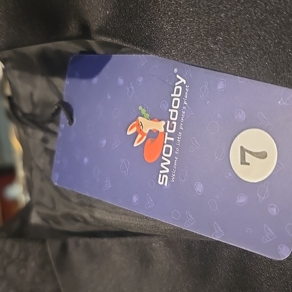 New Elegant Black Brocade Suit Set - Picture 4 of 5